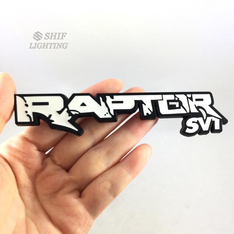 1 x Metal RAPTOR SVT Logo Car Auto Rear Side Decorative Emblem Badge