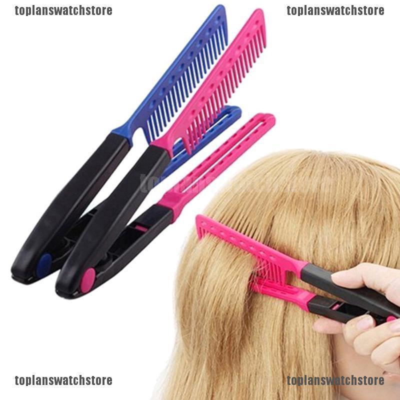 Topl Diy Salon V Styling Hair Straightener Brush Straightening