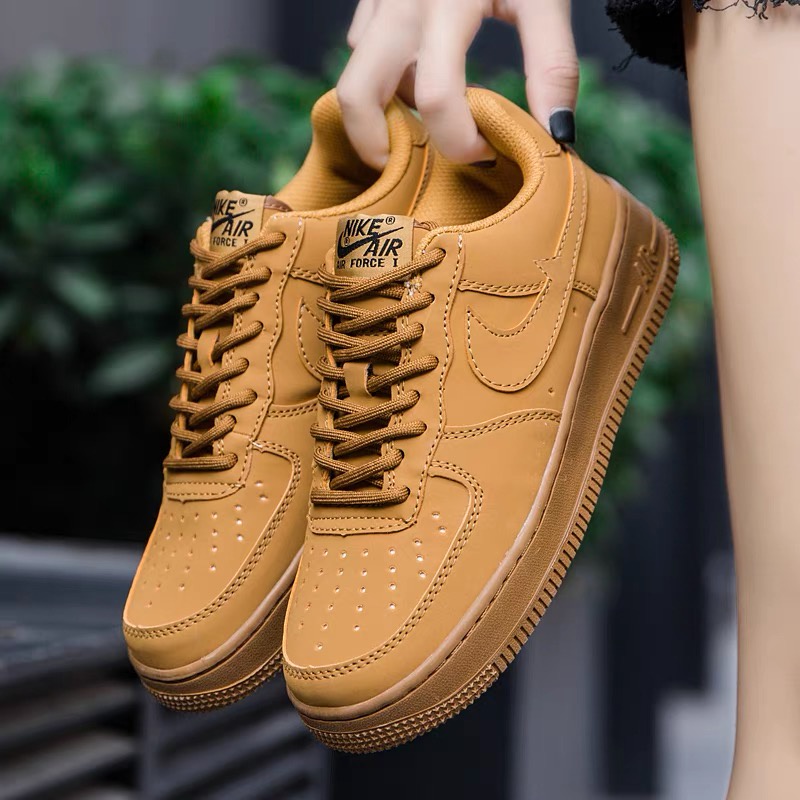 Fashion Sneakers All Brown Shoes Lowcut Rubber Running Shoes For Men and Women Shopee Philippines