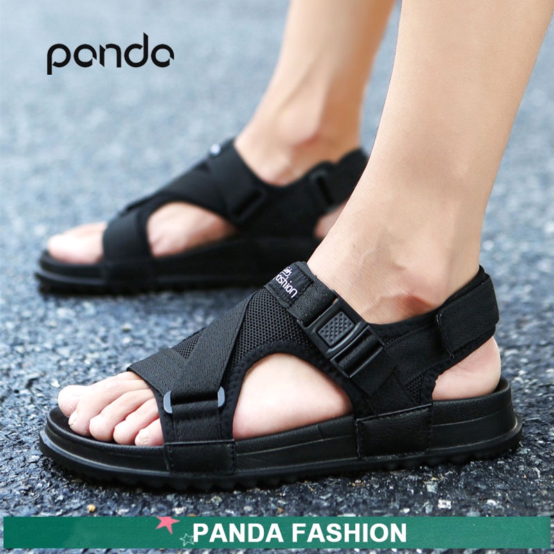 Pan.Da Mens and Womens Couple Flat Rubber Outdoor Sandals Shoes COD ...