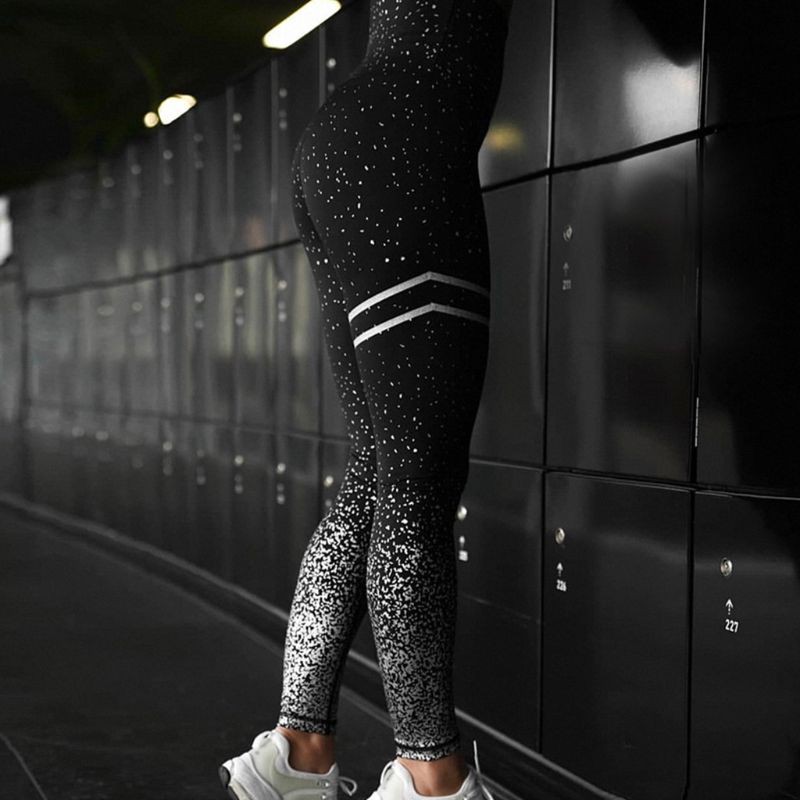 black and gold workout leggings