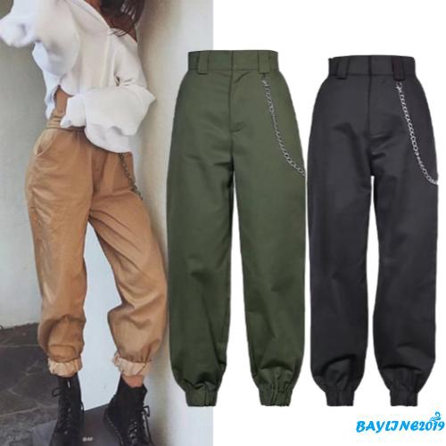 high waisted cargo pants womens