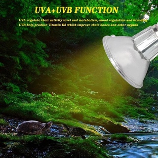 UVA+UVB 3.0 sun tanning bulb adapted to turtle monitor lizard reptile heat lamp(50W)