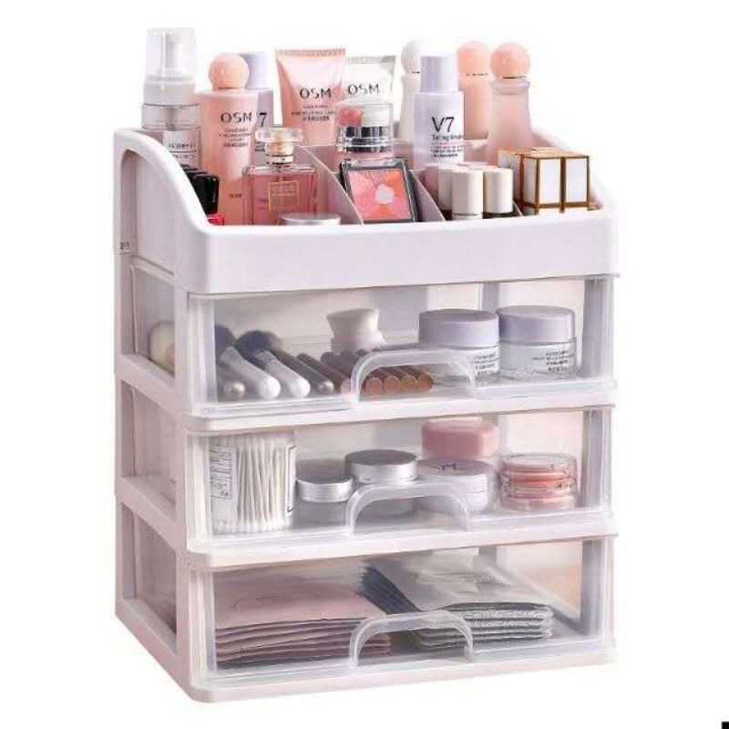 SKIN CARE COSMETIC ORGANIZER WITH DRAWER(PLASTIC) Shopee Philippines
