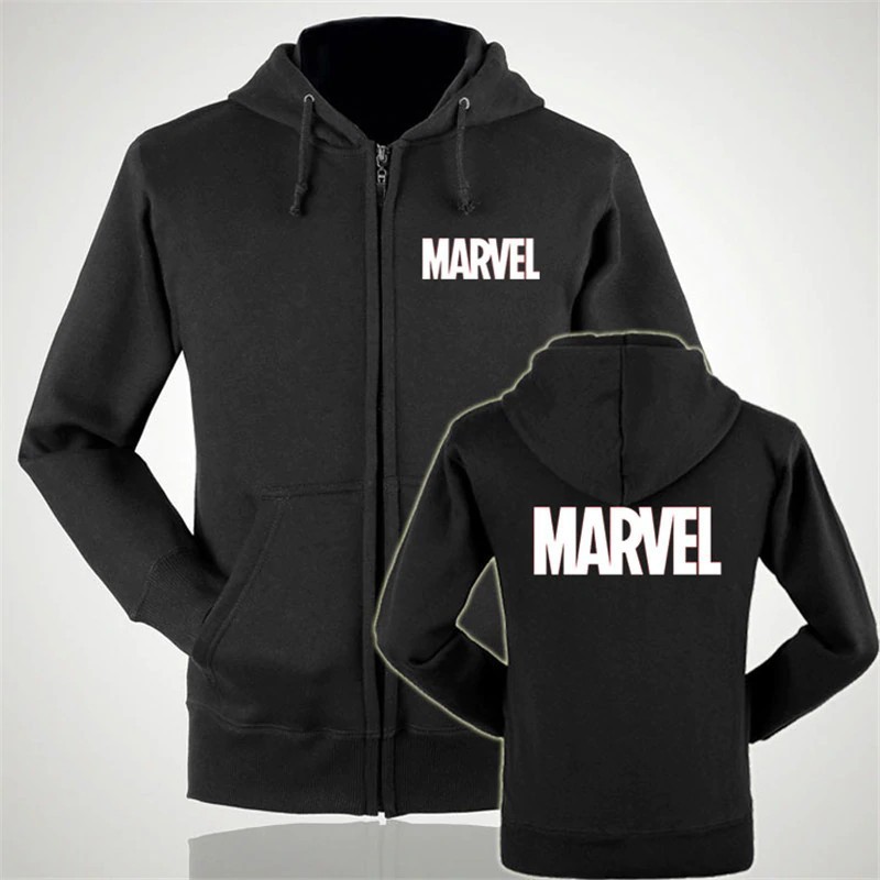 marvel zipper hoodie
