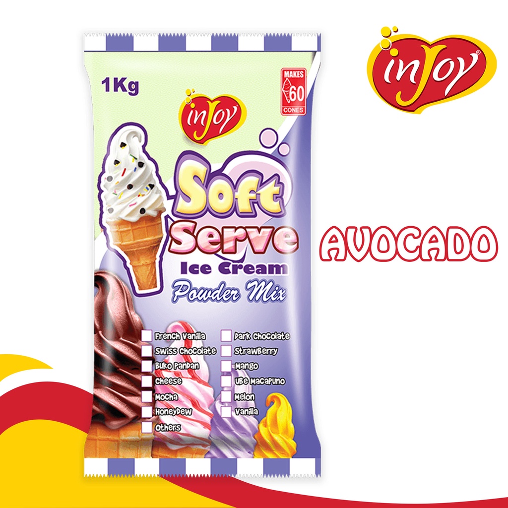 [INJOY ICE CREAM] AVOCADO FLAVOR SOFT SERVE ICE CREAM POWDER FOR ICE