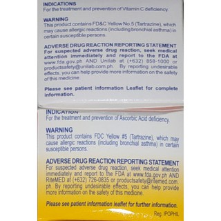 Ascorbic Acid 100 Tablets per box Expiration Date: May ...