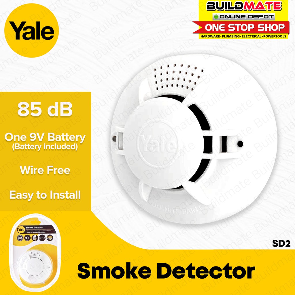 YALE Smoke Detector SD2 •BUILDMATE• Shopee Philippines