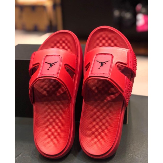 jordan hydro 8 slides red