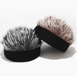 Unisex Fake Wig Hat Wig Landlord Hat Retro Borderless Hip-hop Street Hooded Cap Men and Women Sailor #3