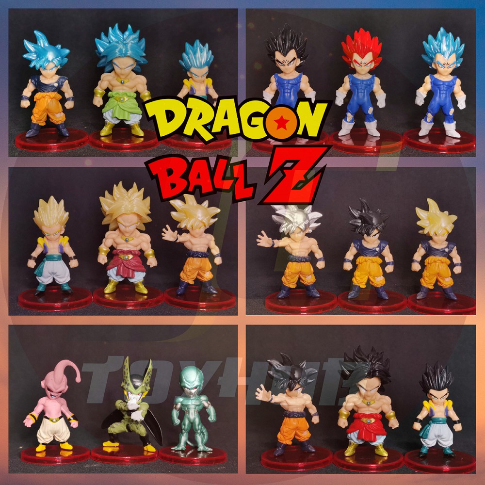 Dragon Ball Mini Figures Wcf Toy Display Collection Goku Vegetta Broly 