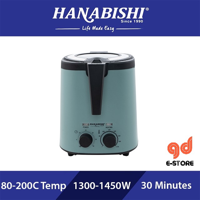 HANABISHI Air Fryer EZY Air Fryer HA2388 Air Fryer 5 Liters Spiral Heat Wave Technology for