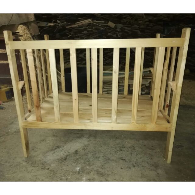 wooden crib