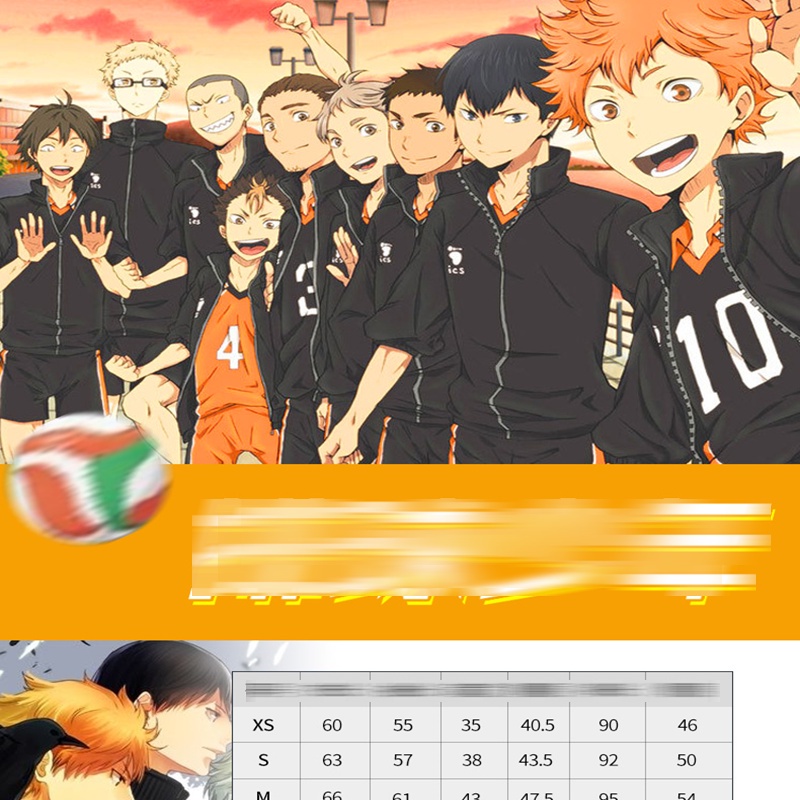 Haikyuu Cosplay Jacket - Karasuno Shoyo Hinata Team Jersey With Zipper | Unisex Anime Sports Jacket