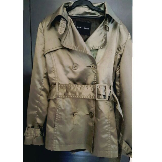 zara basic trench coat