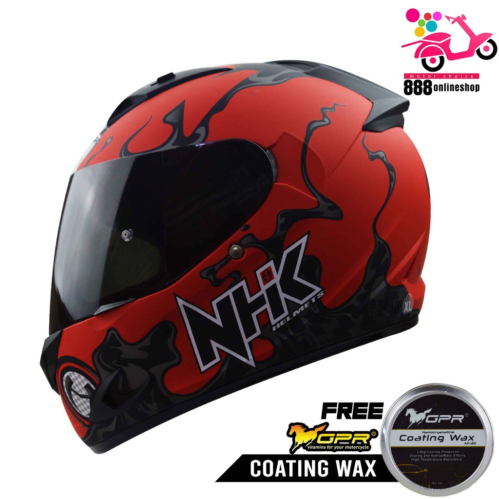 Nhk Race Pro Magma Matte Single Visor Motorchoice8 Shopee Philippines