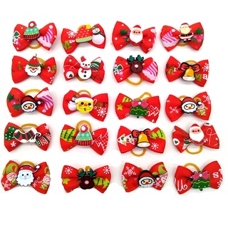 Pet Dog Cat Puppy Bow Tie Christmas decor Flower Bowknot Hair Clips #2