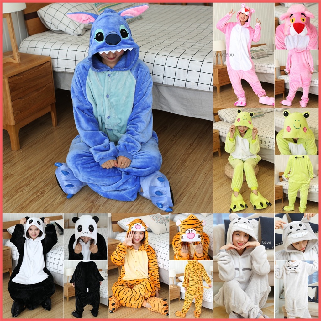 Stitch Onesie Slim Fit Unisex Adult Onesie Animal Pajamas Halloween Cosplay Adult Stitch Onesie - Foto 12