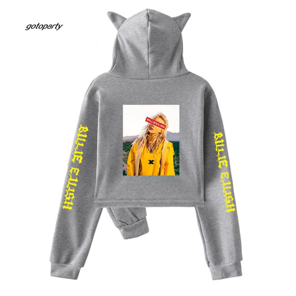 billie eilish cat ear hoodie