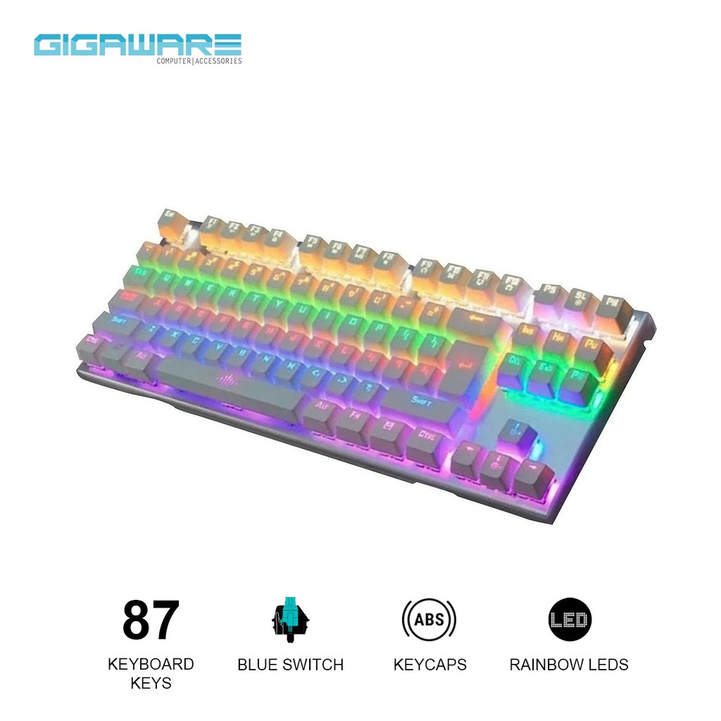 Gigaware K28 Limited Edition Blue Switch Mechanical Keyboard (Clicky