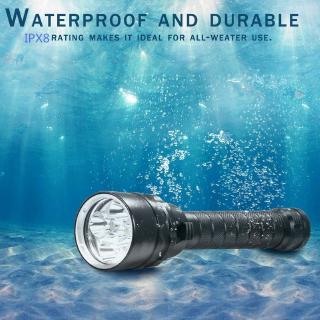 20000LM Cree XM-L2 T6 LED Diving Flashlight Torch 200M Underwater Waterproof Scuba Lantern #4