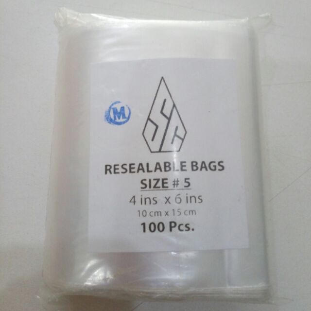 resealable poly bags