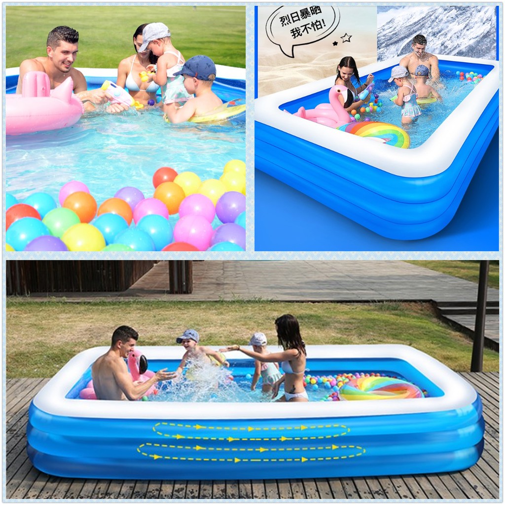 Ready! Folding Pool Inflatable Pool Kiddie Pool Bestway Swimming Pool