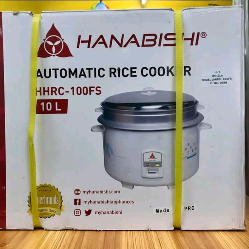 Hanabishi Rice Cooker 62cups (10liters) Shopee Philippines