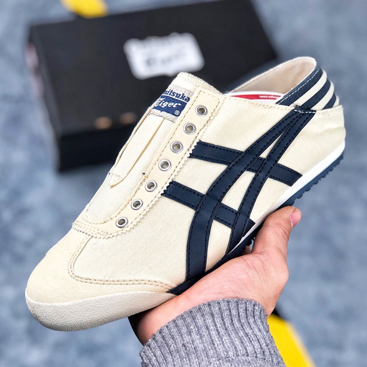 asics tiger slip on shoes