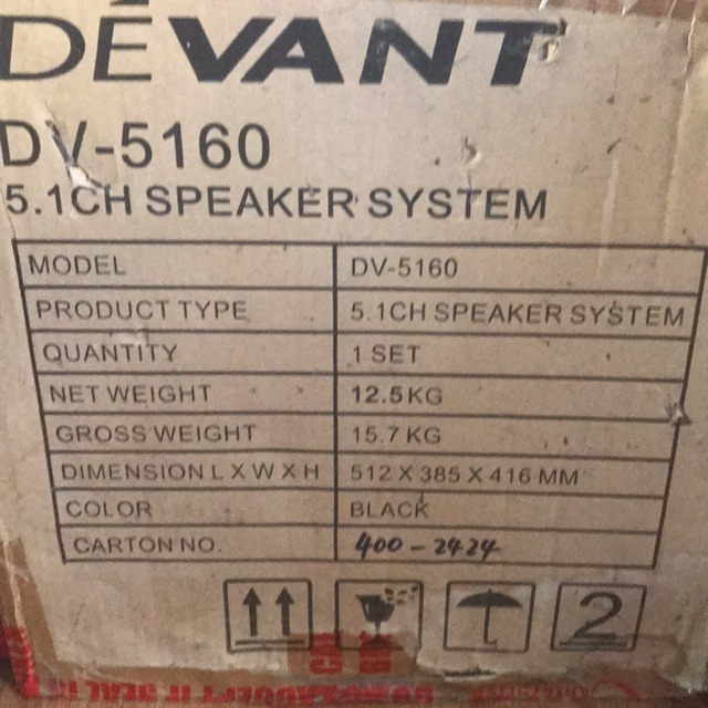 devant 2.1 channel speakers