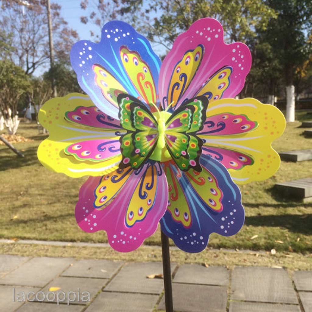 Colorful Windmill Pinwheel Wind Spinner Outdoor Garden Decoration 1 Shopee Philippines