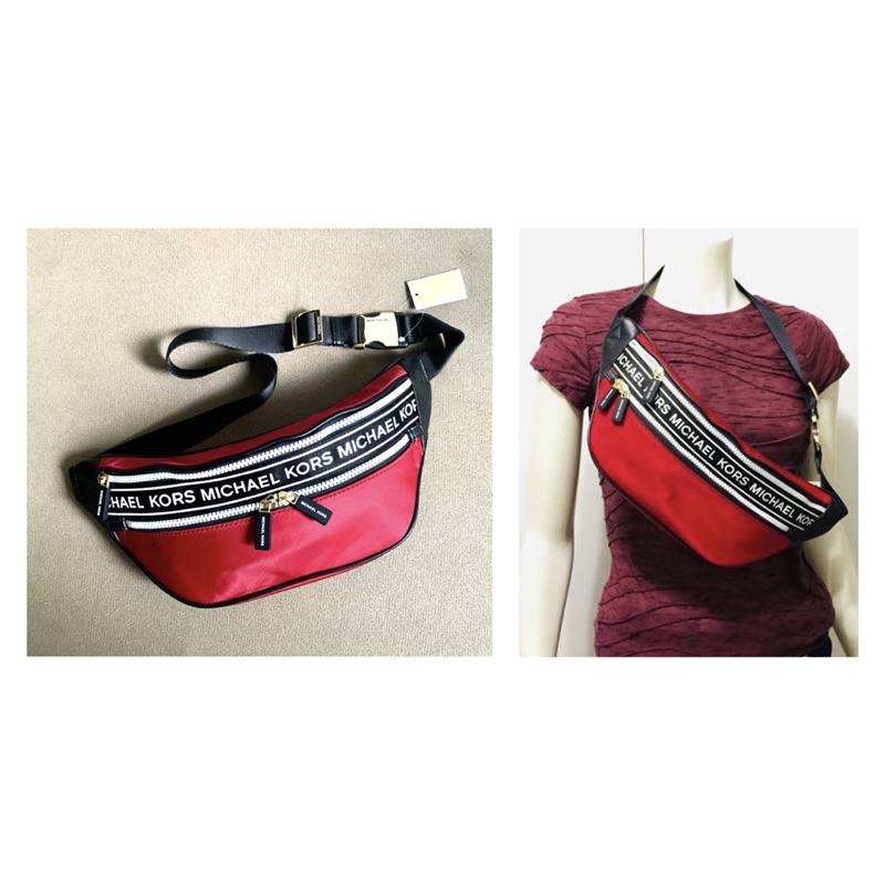Michael Kors Kenly Nylon Belt Bag | Shopee Philippines
