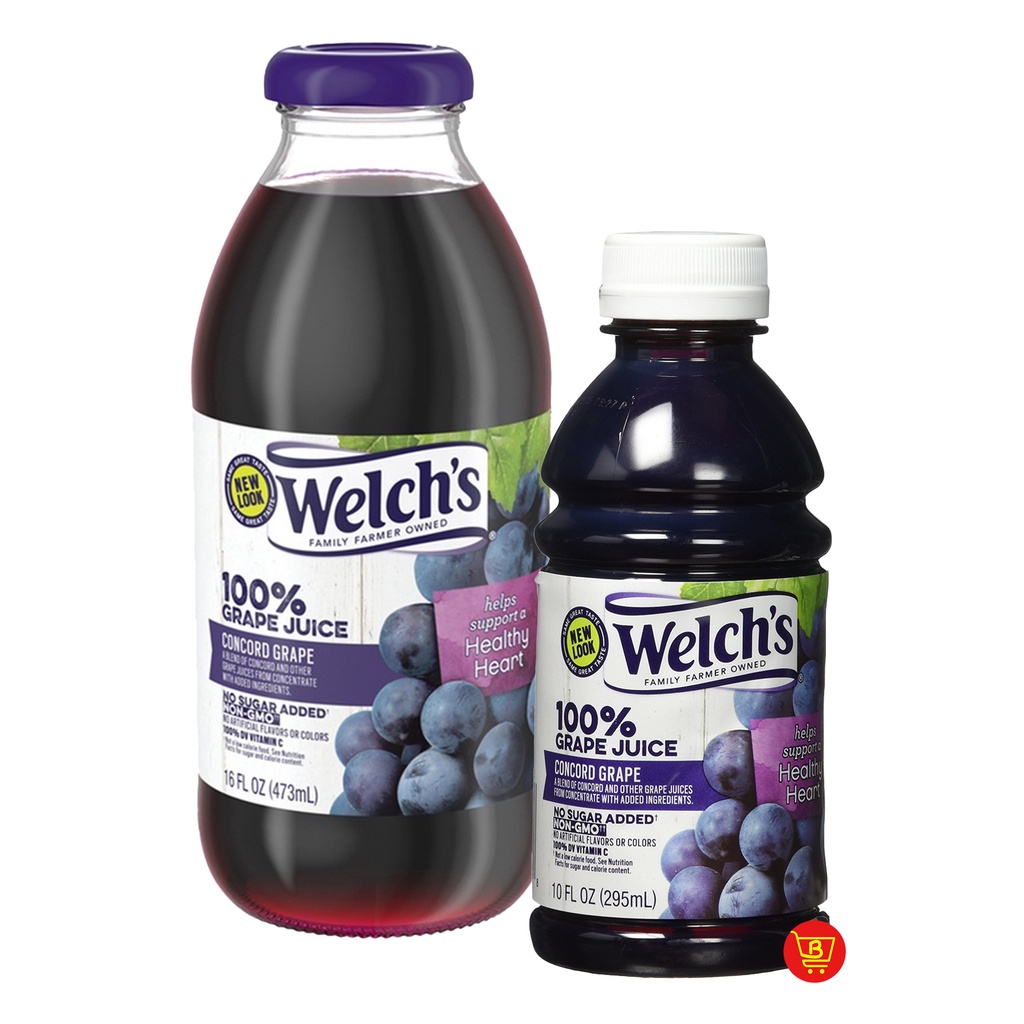 Welch's 100% Grape Juice, Concord Grape 295ml/473ml | Shopee Philippines