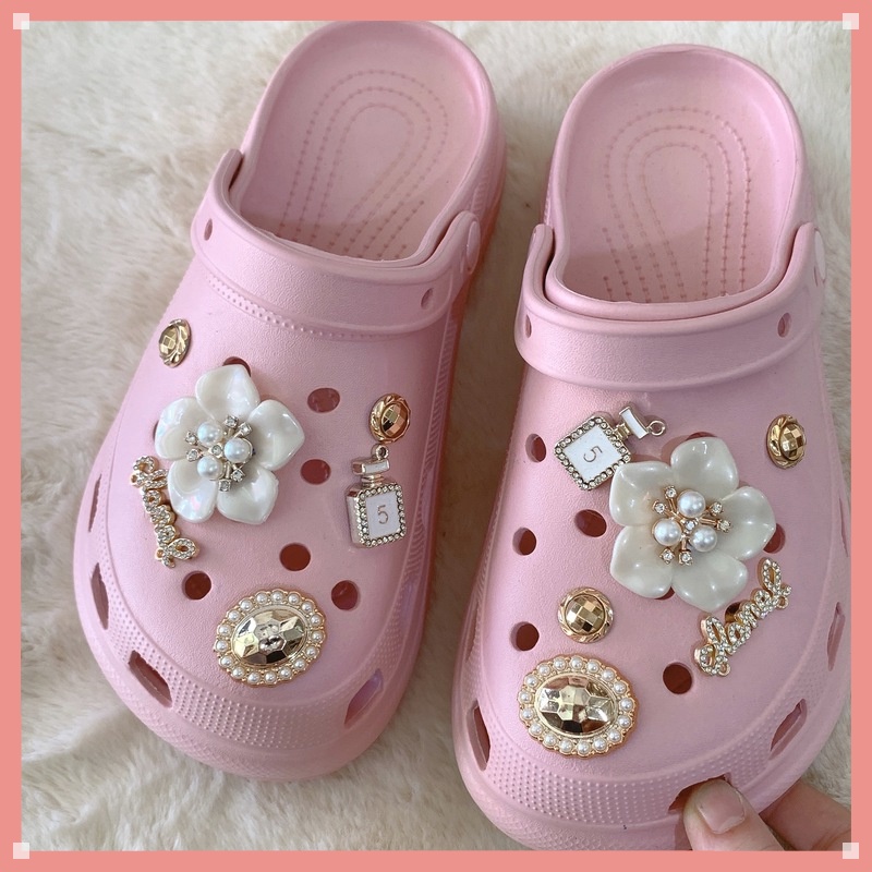 Shoe Charms Women Jibbitz for Crocs Pearl Petals Jibbitz Set Crocs