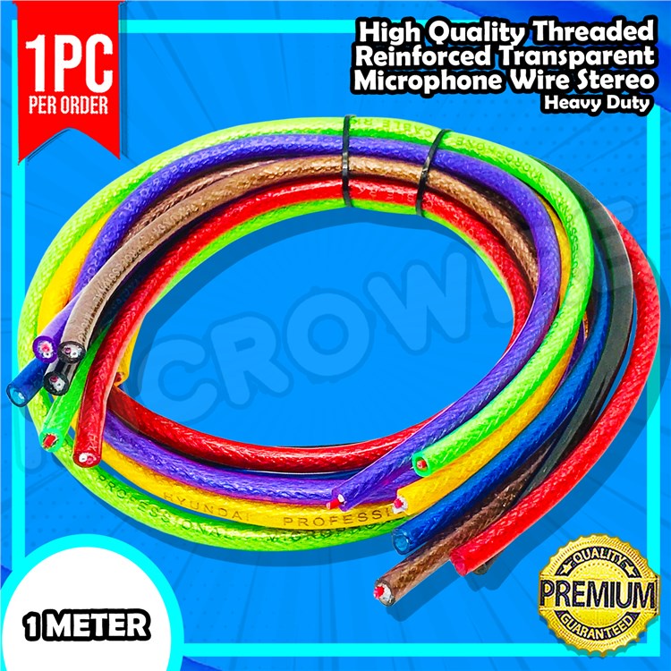 Microphone Wire/Cord Assorted Colors ( PER 1 METER ) Shopee Philippines