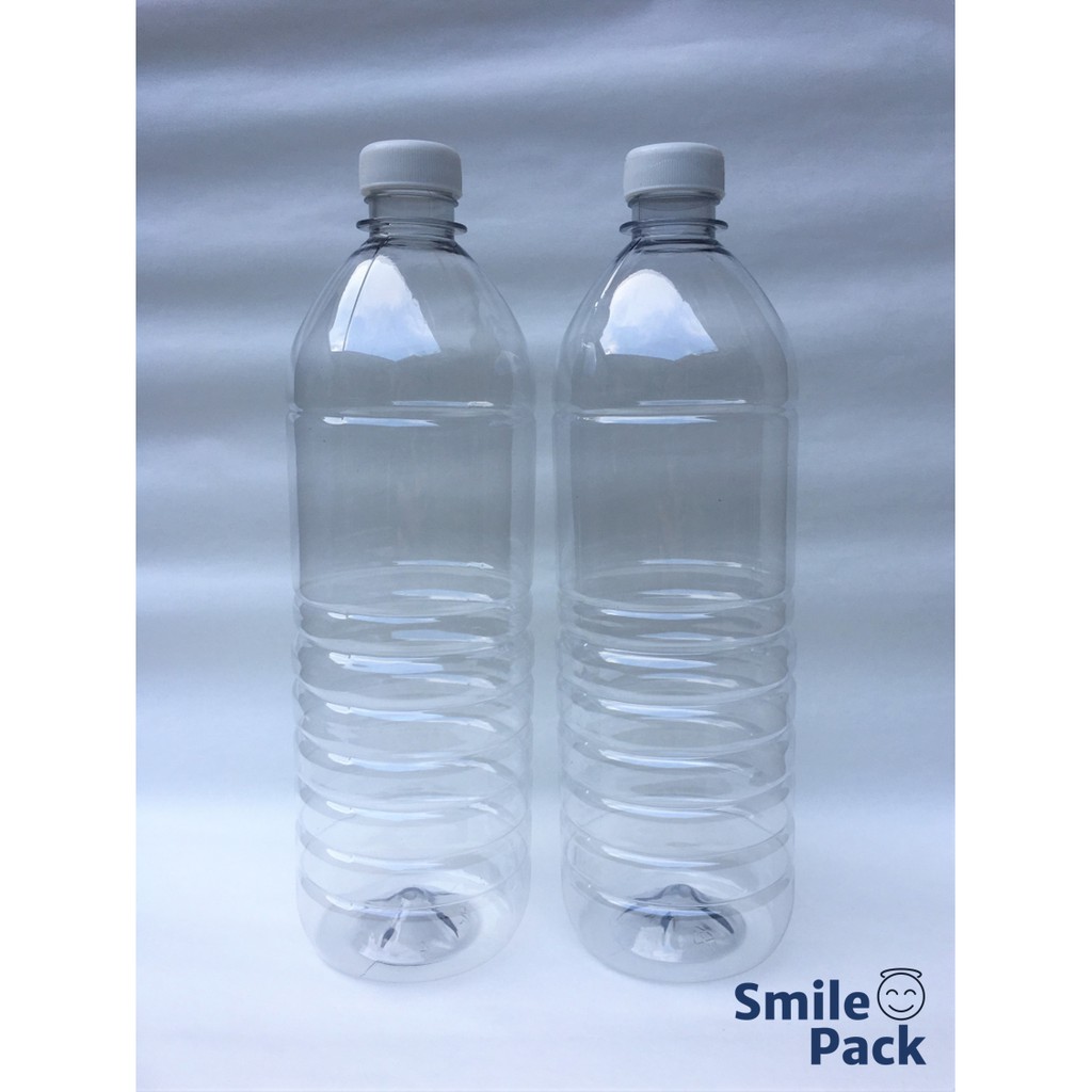 Pet Plastic Bottle With Caps 1 Liter 1l Or 1000 Ml For Juice Dishwashing Liquid Mineral Water Etc Shopee Philippines