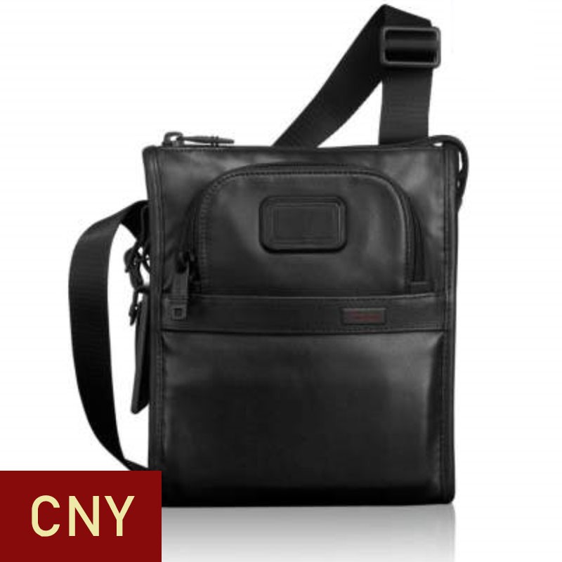 tumi leather bag