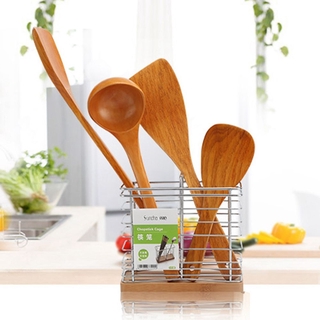DOREEN Long Spatula Non-stick Cooking Tools Shovel Wooden Hand Wok Spoon Kitchen Utensil Supplies Bamboo Turners #8