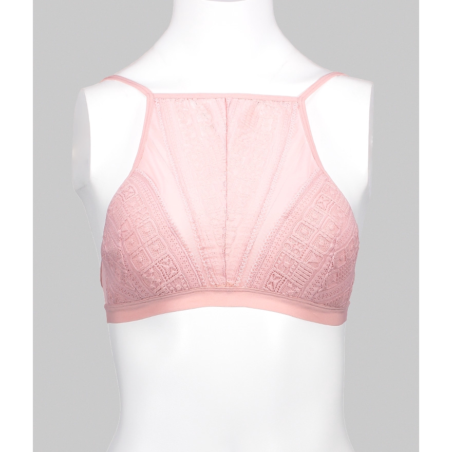 pink halter bralette
