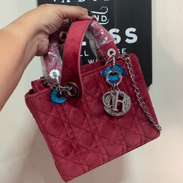 velvet satchel bag