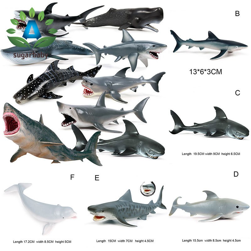 Lifelike Shark Shaped Toy Motion Simulation Animal Model Toy Kids HOT SALE 