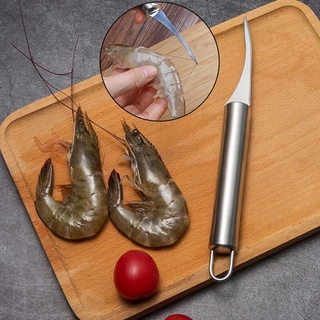 Share:  0 Stainless Steel Shrimp Cleaner Practical Fish and Shrimp Open Back Seafood Processing To