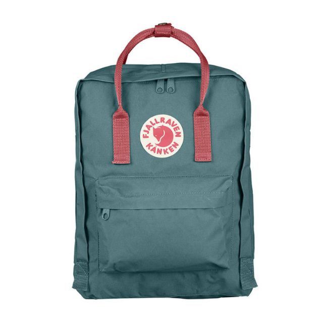 kanken frost green peach pink mini