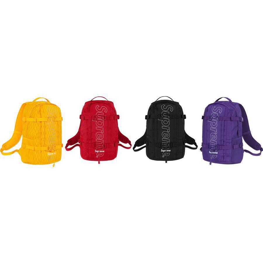 supreme backpack fw18 size