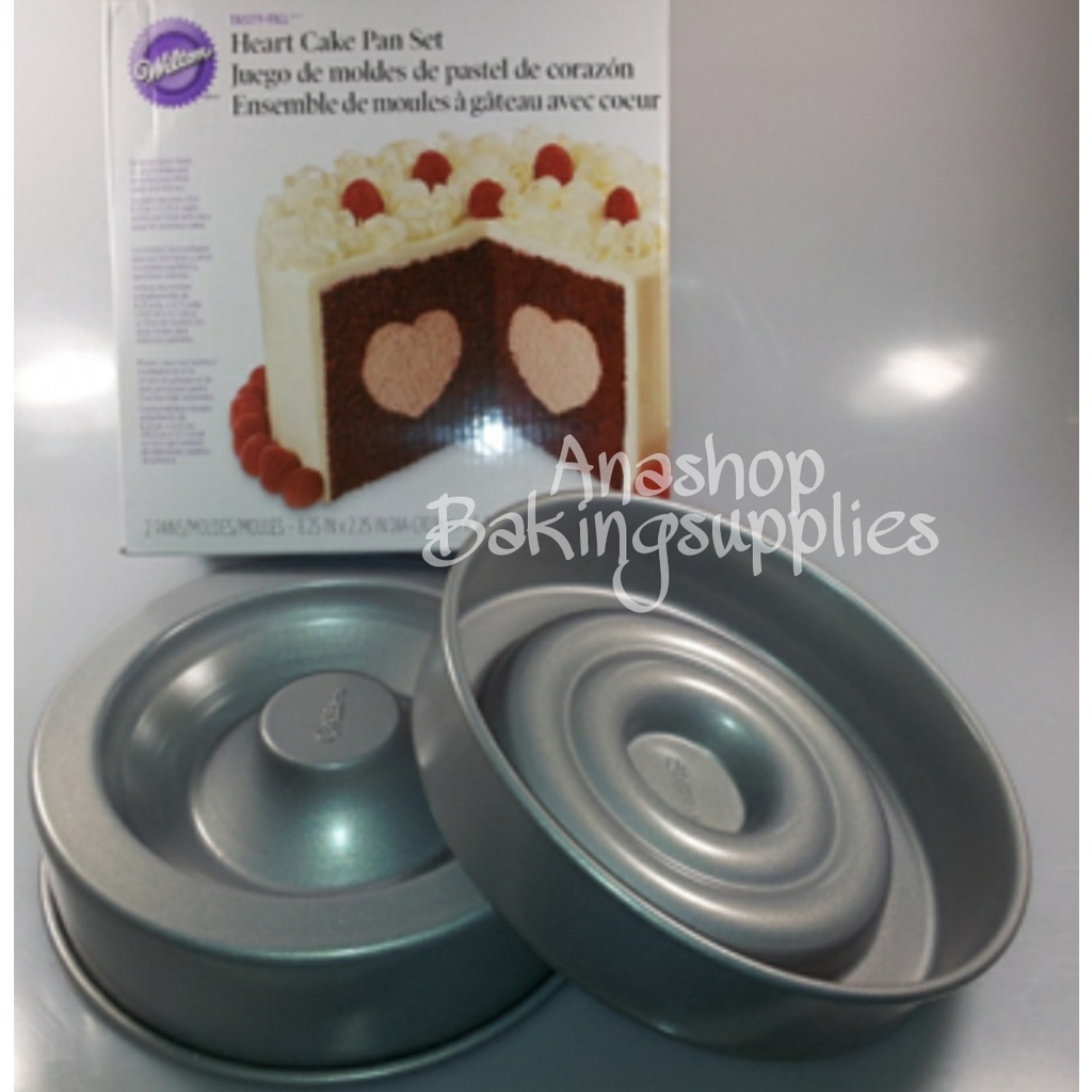 Wilton heart tasty fill cake pan set shopee philippines