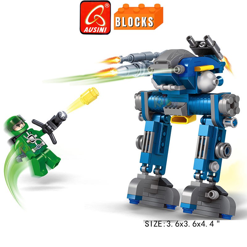 blue robot toy