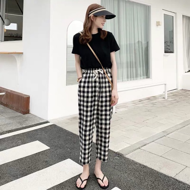 Checkered Square Pants #9188 | Shopee Philippines