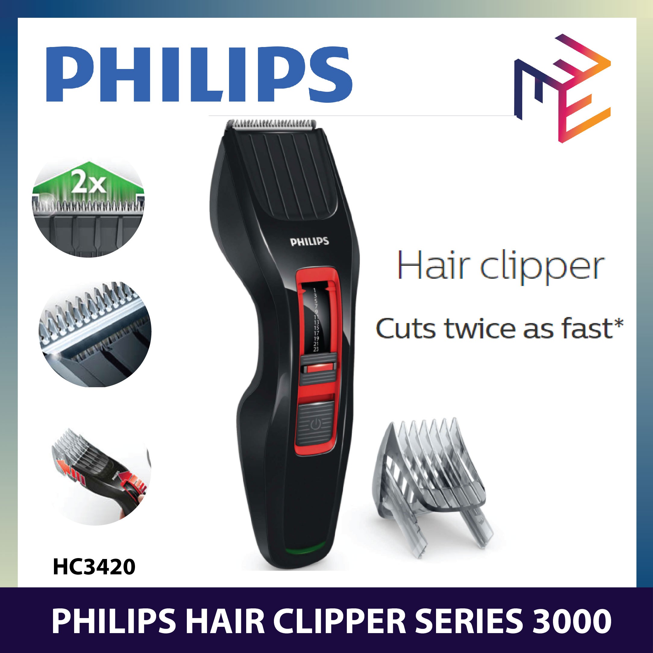 philips cuts twice as fast 3000