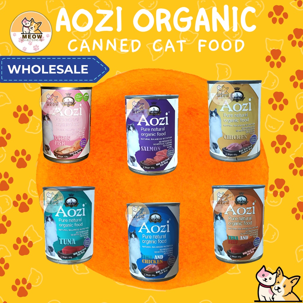 AOZI Organic Cat Wet Food in Can 430g Shopee Philippines