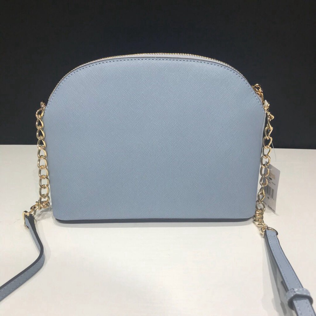 blue and black michael kors purse